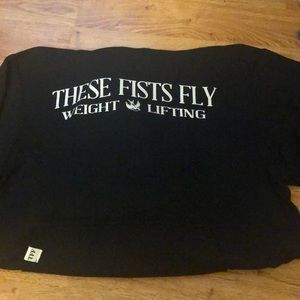 These fists fly weightlifting hoodie